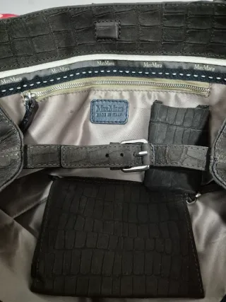 Borsa in pelle marrone