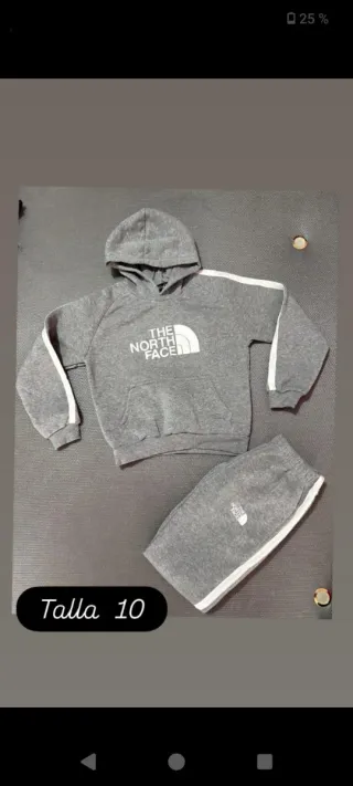 Conjunto Deportivo The North Face Gris Talla 10