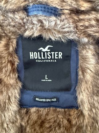 Parka Hollister Azul Talla M
