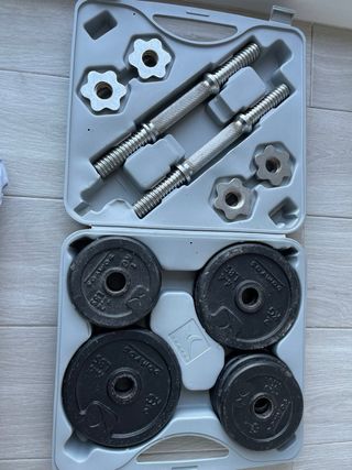 Maletín pesas con roscas de agarre