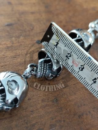 Catena portafoglio teschio skull