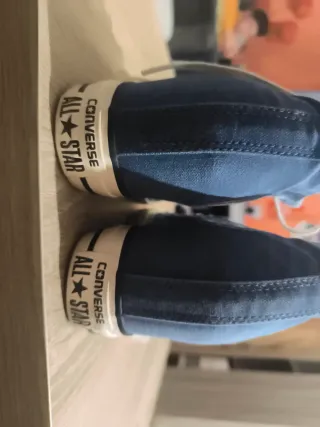 Sneakers Converse con zeppa blu