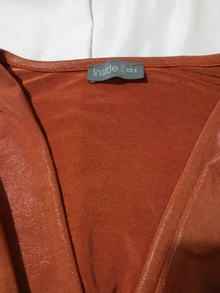 Vestido naranja brillante