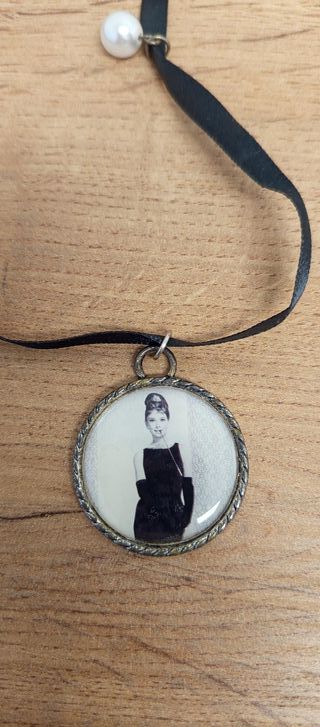 Collar Choker Estilo Audrey Hepburn Perla
