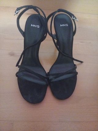 Sandalias tacón Mango negras