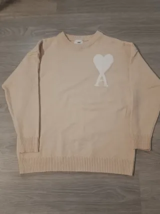 Suéter Ami Paris Beige