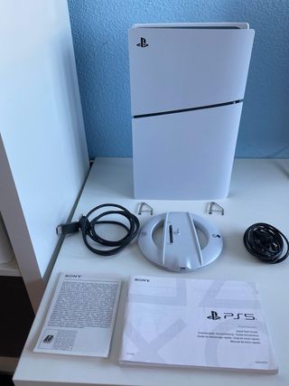 PlayStation 5 Slim Disco Sony Blanca.