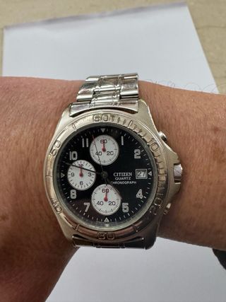 Orologio Citizen Cronografo Uomo Nero Argento