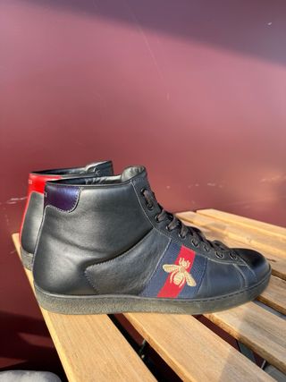 Zapatillas Gucci Ace Botín Negras