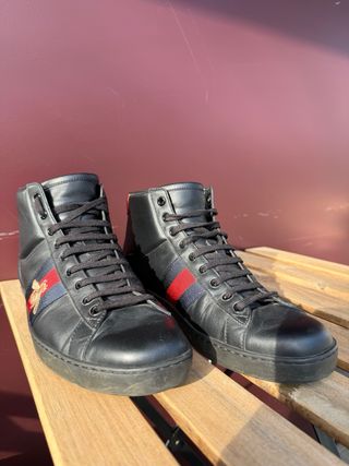 Zapatillas Gucci Ace Botín Negras