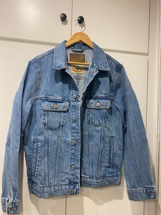 Chaqueta Vaquera Hombre Mango Azul