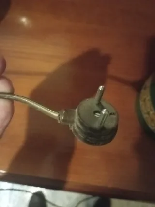 Lámpara sobremesa vintage tulipa verde