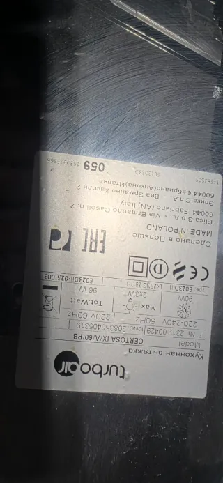 Campana extractora de acero inoxidable