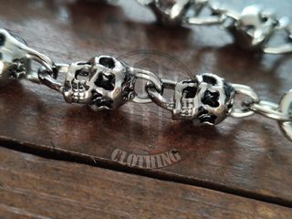 Catena portafoglio con teschio