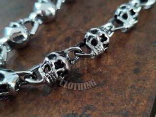 Catena portafoglio con teschio