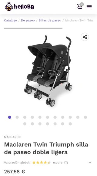 Silla Gemelar Maclaren Twin Triumph