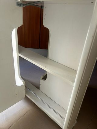 Mesa plegable libro blanca