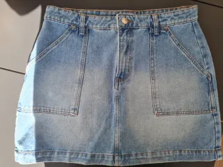 Falda vaquera mini Lefties Talla L