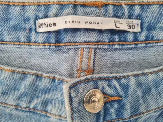 Falda vaquera mini Lefties Talla L