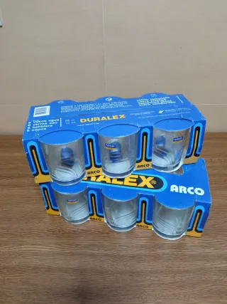 2 Set 6 Bicchieri Duralex Acqua Temperati