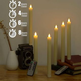 Pack 6 velas LED con mando a distancia NUEVAS