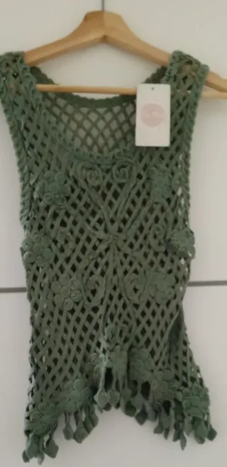 Chaleco ganchillo talla única