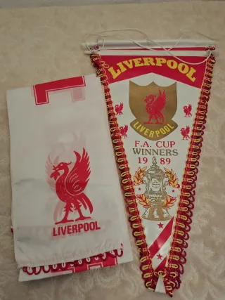 Liverpool Sciarpine Gagliardetti calcio '80
