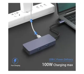 Adattatore USB C 6 in 1 HDMI SD/MicroSD