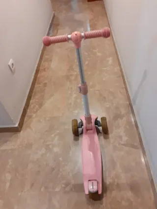 Patinete infantil 3 ruedas rosa