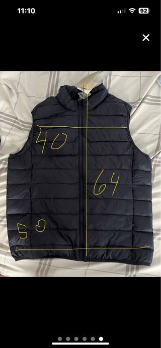 Chaleco acolchado Emidio Tuchi azul oscuro