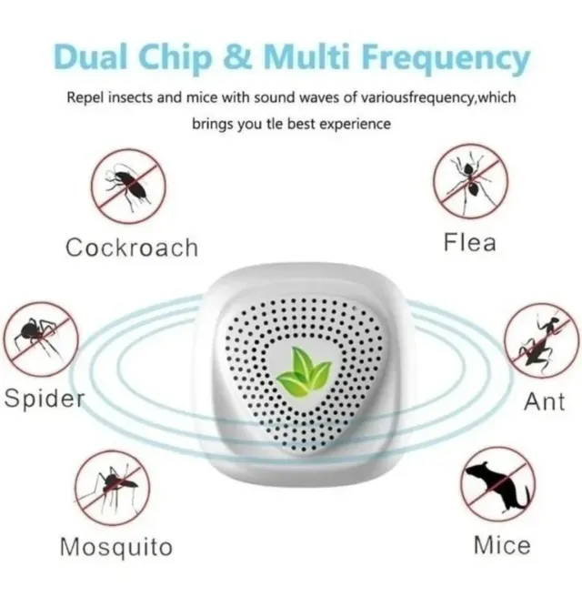 Repelente Plagas Ultrasonido - 4uds