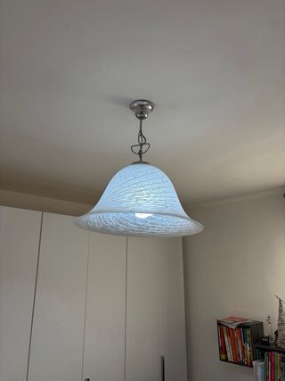 Lampadario a campana vetro Murano