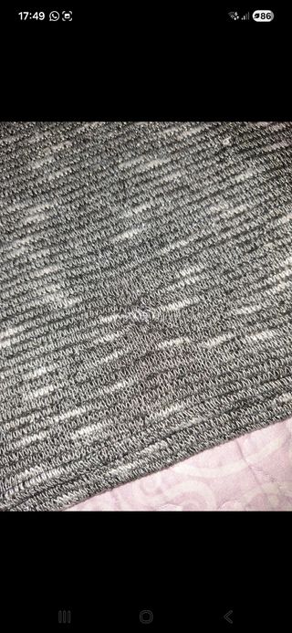 Jersey gris jaspeado manga larga brillos