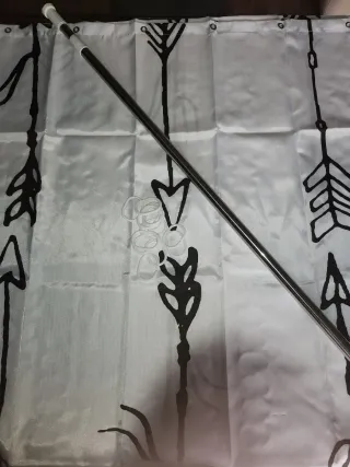 Tenda da bagno con barra