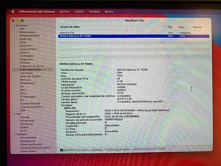 MacBook Pro 15 Doble Gráfica (No Imagen)