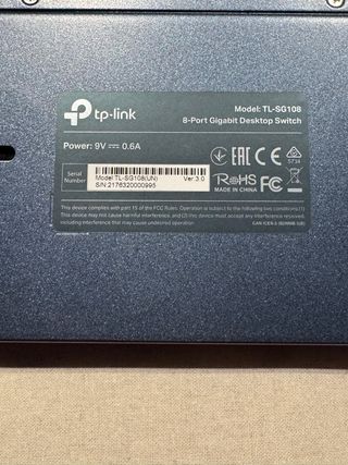 TP-Link Switch Gigabit Ethern. 8 port. TL-SG108 v3