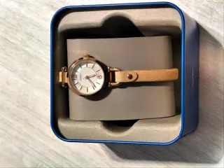 Orologio Fossil donna oro e beige