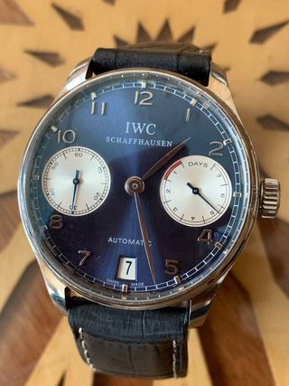 Reloj IWC Schaffhausen Automático Esfera Azul