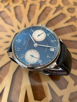 Reloj IWC Schaffhausen Automático Esfera Azul