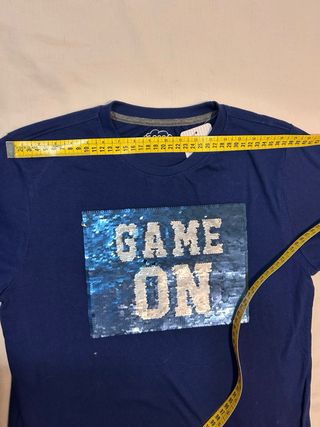 Camiseta Unisex Logo Lentejuelas Reversible Nuevo