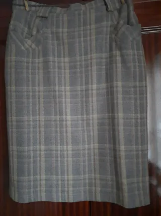 Traje de chaqueta cuadros mujer