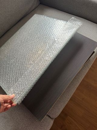 Muebles salón y comedor. Aparador y vitrina madera