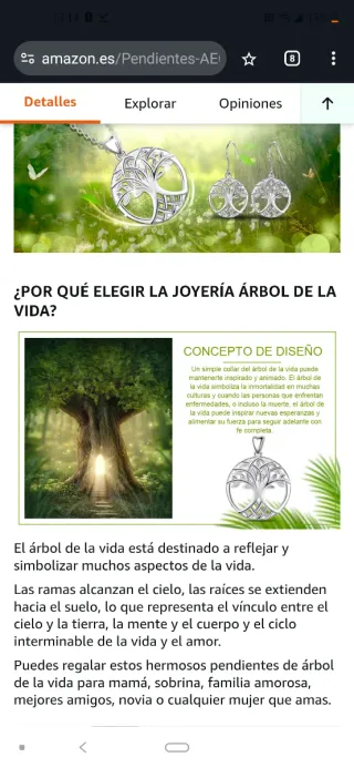 Colgante Plata Ley Árbol de la Vida