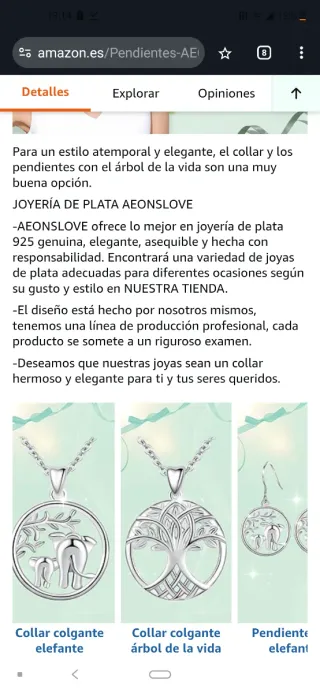Colgante Plata Ley Árbol de la Vida