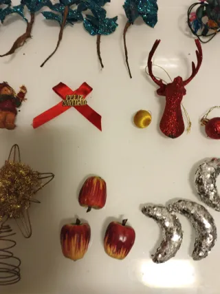 Set decorazioni e luci per albero di Natale