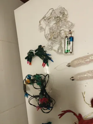 Set decorazioni e luci per albero di Natale