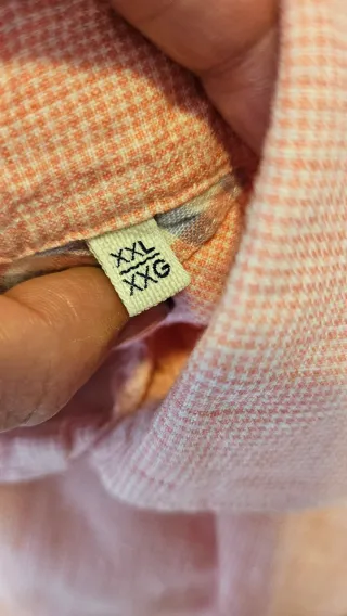 Camisa Massimo Dutti Rosa.  Lino.  Talla XXL