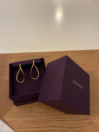 Pendientes Aristocrazy Plata Bañada Oro