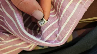 Camisa Massimo Dutti Rayas Rosa Talla XXL