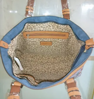 Bolso Tote Dogsbybeluchi Azul Multicolor
